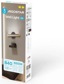 Aigostar - Applique a LED LED/6,5W/230V 6500K