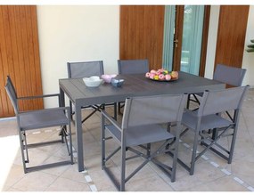 DEXTER - tavolo da giardino allungabile in alluminio da 200 x 100 cm