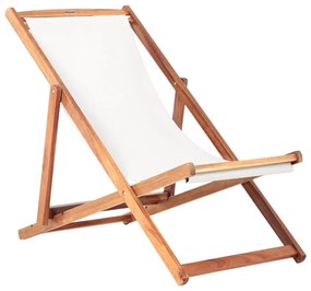 Sdraio da giardino beige/colore naturale scuro in legno massiccio Dionysus – Bonami Essentials