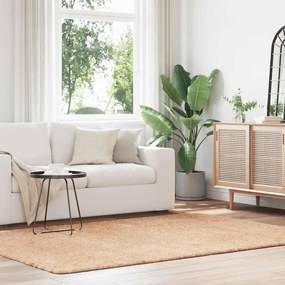Tappeto Shaggy A Pelo Lungo Navarra Beige 160x230 Cm Poliestere /