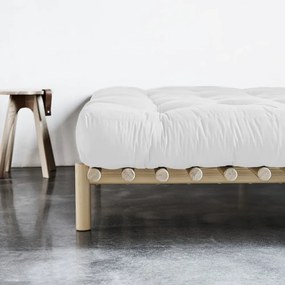 Letto matrimoniale in legno di pino con griglia 140x200 cm Pace - Karup Design
