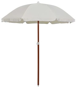 Ombrellone Con Palo İn Acciaio 180 Cm Sabbia /