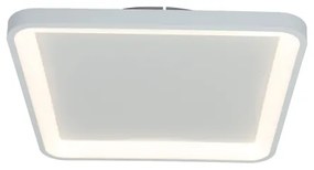 Brilagi - Plafoniera LED dimmerabile FALCON SLIM LED/50W/230V 50x50 cm bianca + telecomando