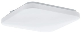 Plafoniera Moderna Frania Acciaio Bianco Luce Led Integrato 10W