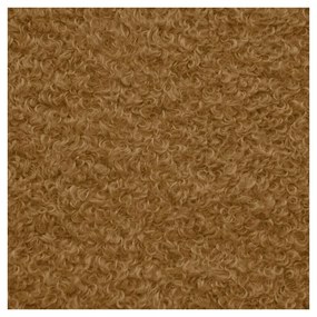 Puof a sacco marrone con rivestimento in bouclé Up! MooG – SLOWDOWN