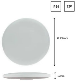 Plafoniera LED da esterno NYMPHEA LED/32W/230V IP54 6000K