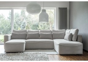 Divano letto angolare crema (a U) Homely Tommy - Miuform