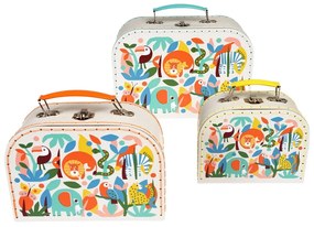 Valigie per bambini in set di 3 pezzi Wild Wonders - Rex London