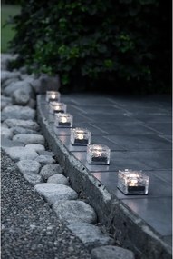 Candele a LED in set con alimentazione a pannelli solari da esterno 3 pz (altezza totale 5,5 cm) Icecube – Star Trading