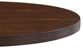 Tavolo da bistrot marrone scuro 80 cm in mdf