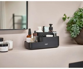 Organizer da bagno in plastica nero EasyStore - Joseph Joseph