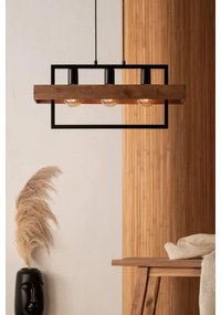 Lampadario su filo ROBIN 3xE27/60W/230V legno