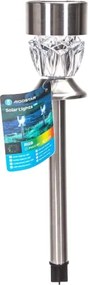 Aigostar - Lampada solare LED RGB LED/0,006W/1,2V 35,5 cm cromo IP44