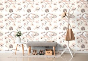 Carta da parati – Girasoli con tocco vintage