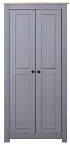 Armadio grigio 80x50x171,5 cm legno massello pino panama range