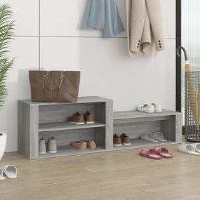 Scarpiera Grigio Sonoma 150x35x45 Cm İn Legno Multistrato /