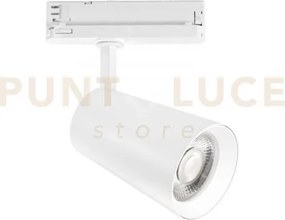 Faro binario led kone bianco in alluminio 42w 4230lm 3000k 24,5x15x...