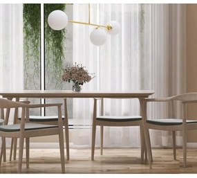 Lampadario a sospensione con supporto rigido FIRA 3xE27/60W/230V oro