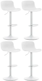 Sgabelli Da Bar Almada: Set Di 4 - Comfort E Stile Senza Tempo / Weiß
