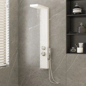 Pannello Doccia İn Alluminio Bianco /