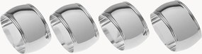 Set di 4 portatovaglioli placcati in argento Reinhard