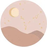 Eijffinger Carta da parati panoramica Star Sign Circles Rose - Pisces