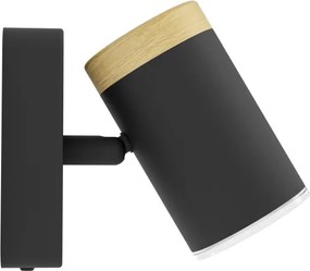 Eglo 300001 - Faretto da parete per bagno CONSUMA 1xGU10/3W/230V IP44 nero/beige