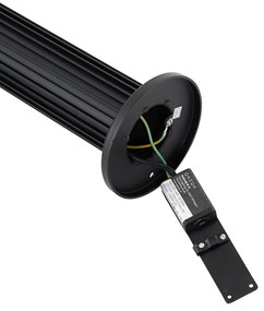 Dissuasore da esterno di design nero 50 cm IP44 - Boris