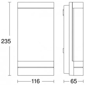 Steinel 068714 - Lampada da esterno a LED L 271 C LED/6,6W/230V IP44