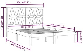 Giroletto Bianco Massello Pino 150x200cm King Size