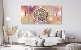 Quadri 5 pezzi – Mandala affascinante