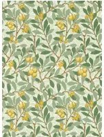 Morris & Co Carta da parati Arbutus - Sage/ Lemon