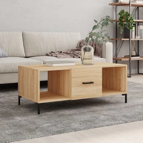 Tavolino Da Salotto Rovere Sonoma 102x50x40cm Legno Multistrato /