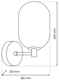 Applique ALIAS 1xG9/8W/230V oro