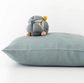 Federa di lino blu per bambini Nature, 40 x 60 cm Blue Fog - Linen Tales