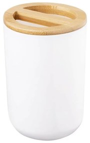 Aqualine - Porta spazzolino SNOW bianco/bambù