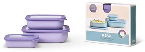 Scatole per alimenti in set da 3 Vivid lilac - Mepal