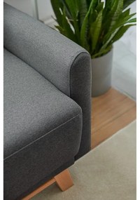 Divano letto variabile grigio scuro ad angolo Pop - Bonami Selection