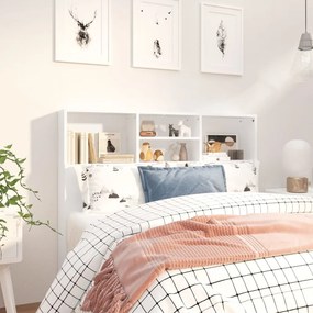 Testiera Con Contenitore Bianco 120x19x103,5 Cm /