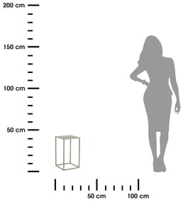 Portafiori 40x24 cm verde scuro