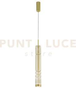Lampadario a sospensione led crookes ambra 8w 800lm 3000k 8x8x234cm...