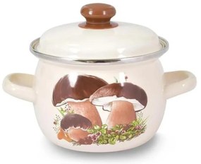 Pentola con coperchio TORO 3,5 l, motivo funghi