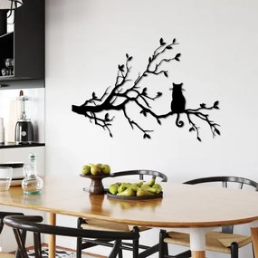 Decorazione da muro 80x50 cm ramo metallo