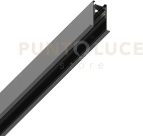 Ego recessed trim profilo sistema lineare binario nero 200cm in all...