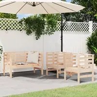 Set Salotto da Giardino 3 pz in Legno Massello di Pinocod mxl 110138