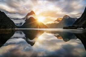 Fotomurale – Alba in Nuova Zelanda