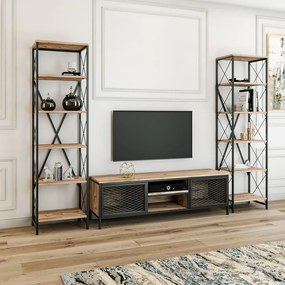 Televisore antracite/naturale 150x47 cm Maxim - Kalune Design
