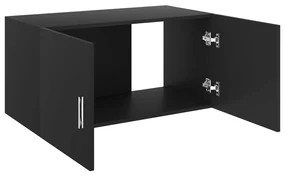 Armadietto da parete nero 80x39x40 cm in truciolato