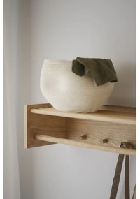 Appendiabiti da parete con ripiano in legno di quercia in colore naturale Hillmond - Rowico