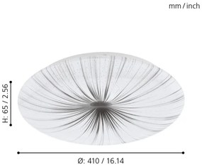 Eglo 98325 - Plafoniera LED NIEVES LED/19,5W/230V